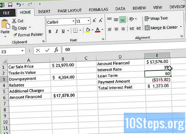 Com es calcula el finançament del cotxe a Excel