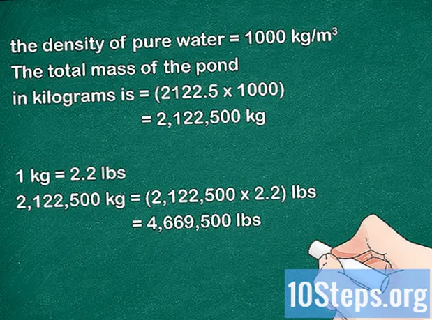 วิธีการคำนวณน้ำหนักของแหล่งน้ำ