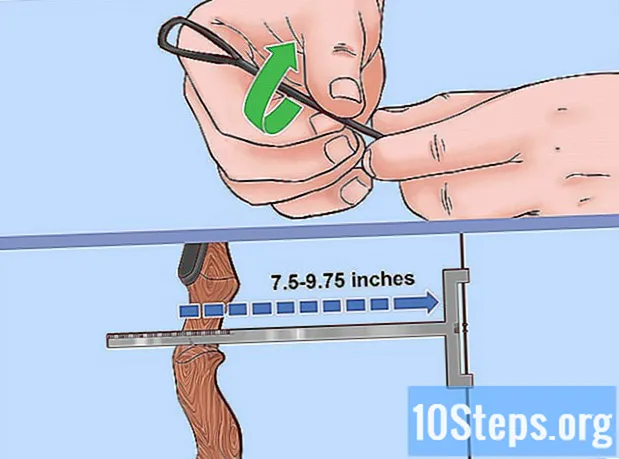 كيفية وضع الأوتار على قوس منحني
