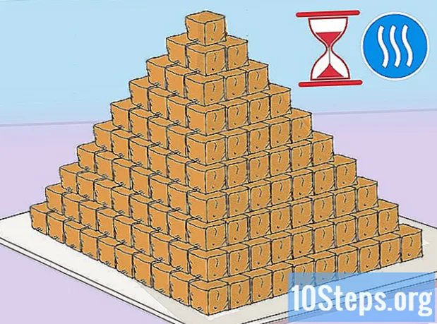 Wie man eine Pyramide für die Schule baut