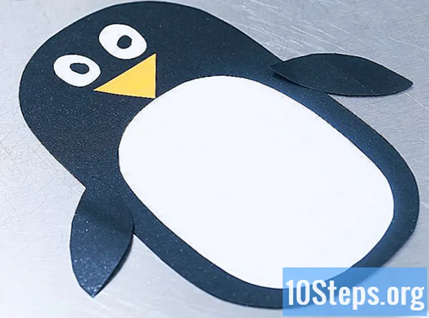 Kako stvoriti papirnati pingvin