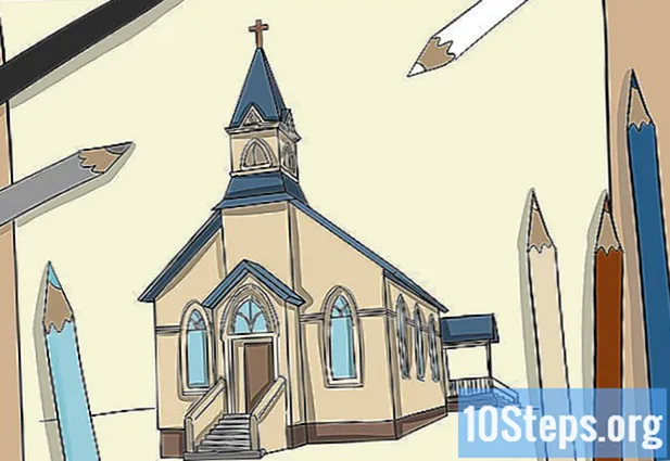 Cum să desenezi o biserică