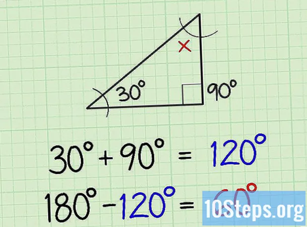 Cómo determinar el tercer ángulo de un triángulo