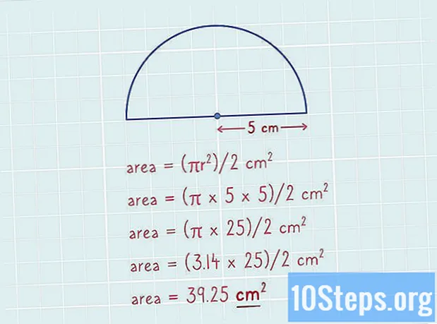 Hoe de oppervlakte van een halve cirkel te vinden