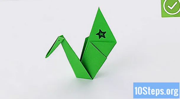 วิธีการสร้างหงส์ Origami แบบดั้งเดิม