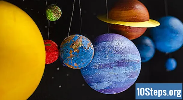 Hur man gör en solsystemsmodell - Encyklopedi