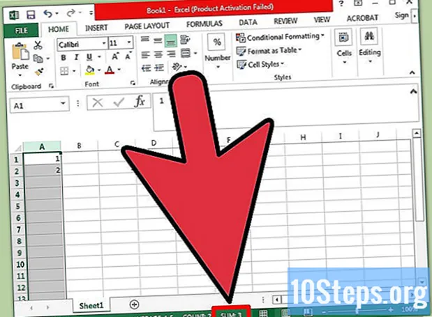 כיצד להוסיף סכום ב- Excel
