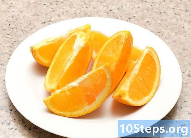 Как да отрежете портокал