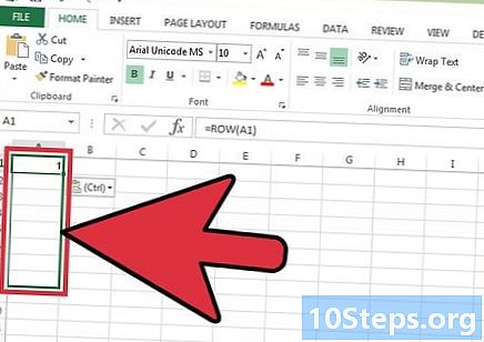 Hur man skapar en automatisk numrering i en Excel-fil