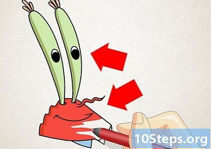 Cara menggambar Krabs dari Bob Sponge