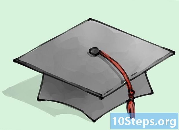 Como desenhar um chapéu de graduação