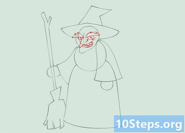איך לצייר מכשפה