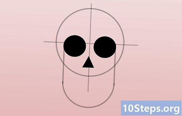 Como desenhar uma cabeça de esqueleto