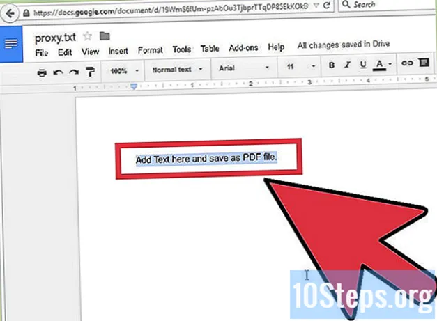 Come convertire il testo in PDF