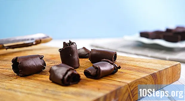 Come fare i riccioli di cioccolato
