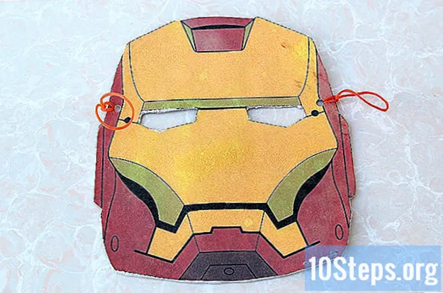Cómo hacer una máscara de Iron Man