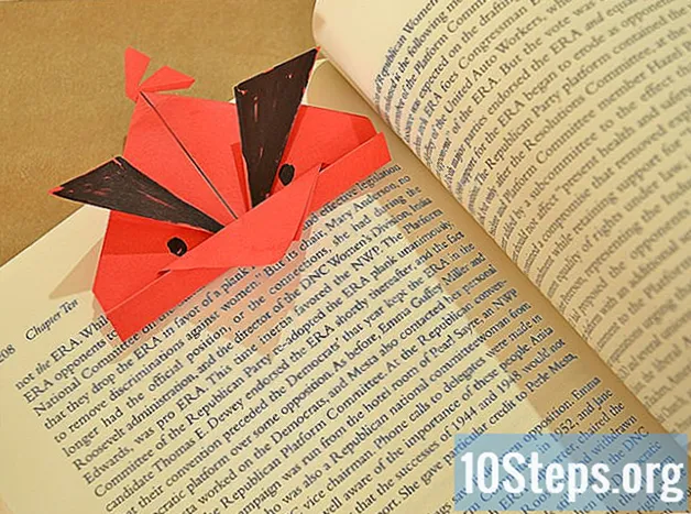 Làm thế nào để làm một con chim nổi giận Origami (Dấu trang) - KiếN ThứC