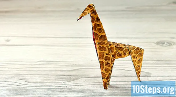 Como fazer uma girafa de origami