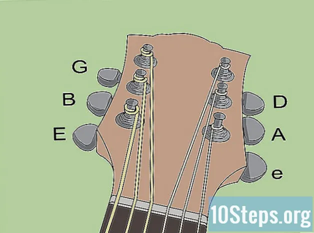 Cách lên dây cho một tay guitar thuận tay trái