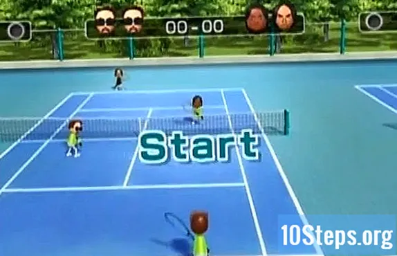 วิธีเปลี่ยนสนามเทนนิสให้เป็นสีน้ำเงินใน Wii Sports