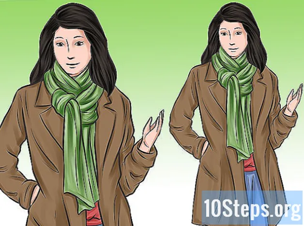 冬のスカーフの着用方法