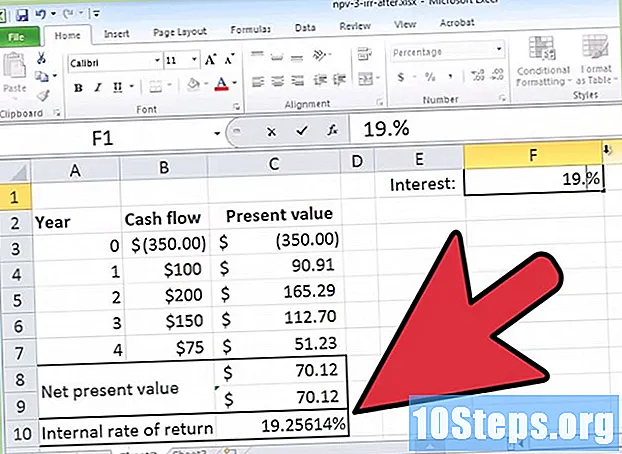 Come calcolare un tasso di rendimento interno in Excel