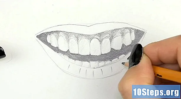 Hvordan tegne munn