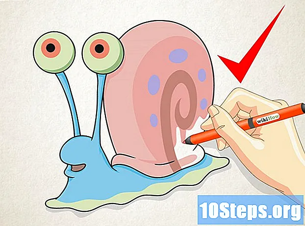 كيفية رسم غاري الحلزون