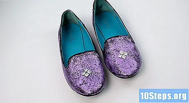 Cómo hacer zapatos con purpurina
