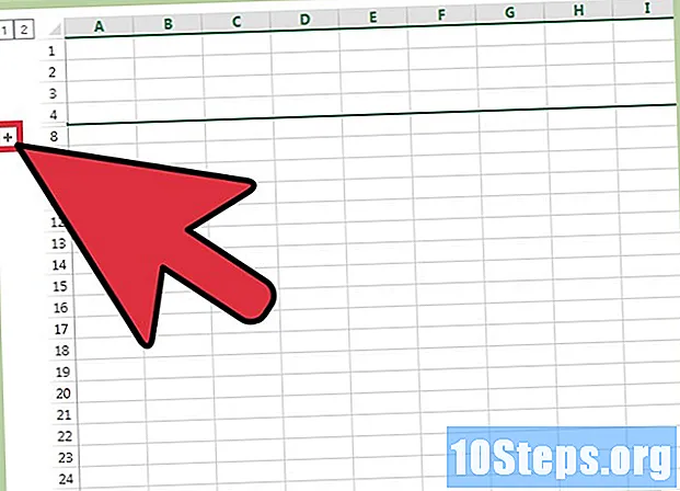 Hvordan skjule rader i Excel