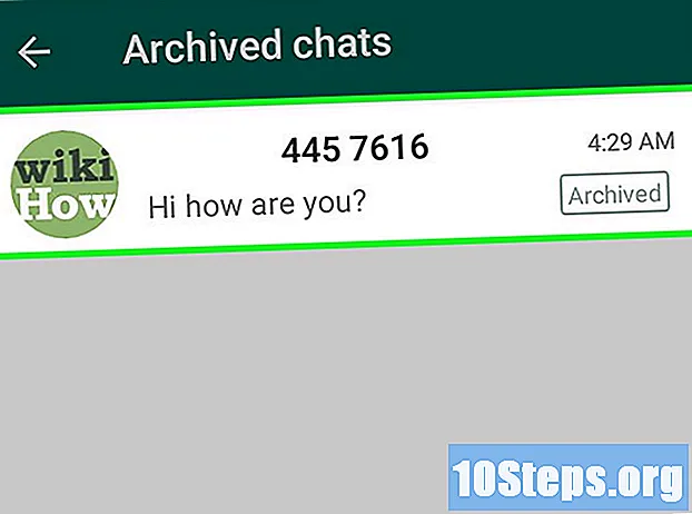 WhatsApp에서 보관 된 대화를 보는 방법